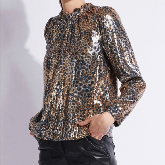 Sea New York Sequined Leopard Top - Picture 4 of 4